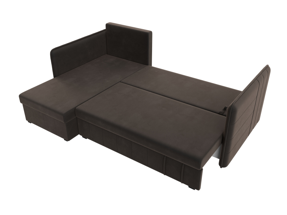 Диваны угловые в гостиную, Угловой диван Слим левый угол, велюр