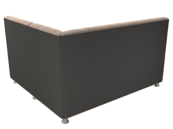 Кухонный угловой диван Мирта правый угол, велюр