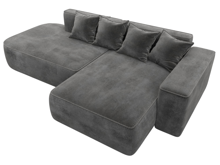 Диваны угловые в гостиную, Диван угловой Лига-065 угол правый, велюр TOWER