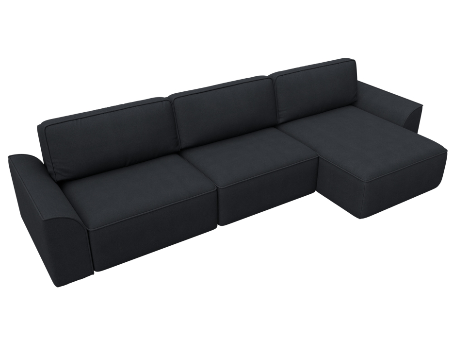 Диваны угловые в гостиную, Диван угловой Лига-048 НПБ лонг, замша JOLY