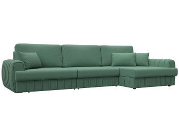 Диван угловой Лига-057 НПБ Лонг угол правый, рогожка Амур