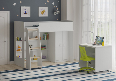 Кровать чердак Легенда 42.1.3 Белое Дерево