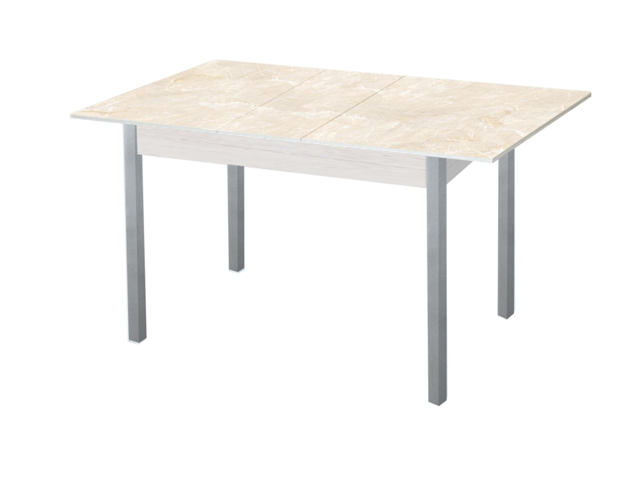 Обеденные столы, Альфа стол обеденный фотопечать опора квадро серебристый металлик