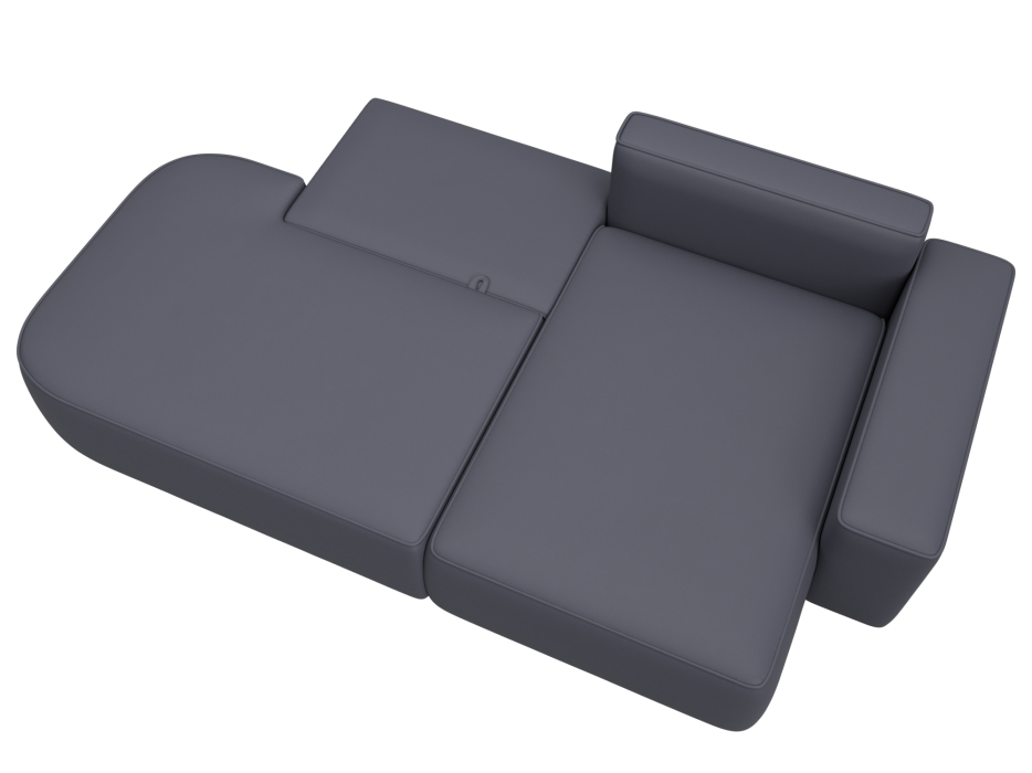 Диваны угловые в гостиную, Диван угловой Лига-065 угол правый, экокожа GRIFON