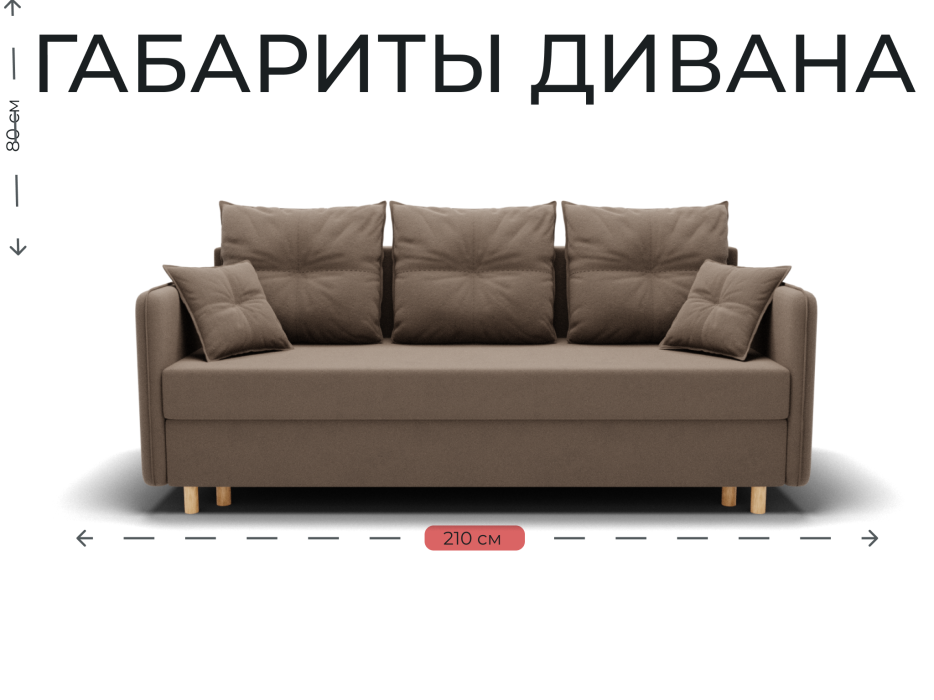 Диваны еврокнижки, Прямой диван Лотос,НПБ,еврокнижка,велюр