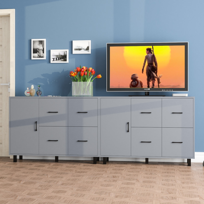 ТВ-тумбы, Два комода РВК 125-1204 с дверкой и 4-мя ящиками