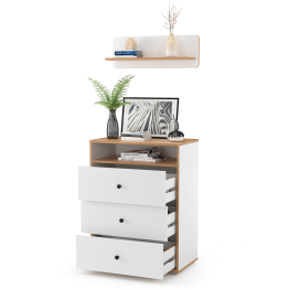 Молодёжный комод Вуди с открытой полкой