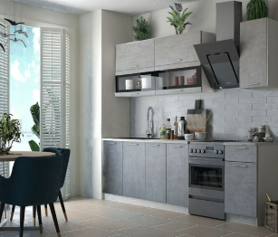 Кухня МДФ Техно NEW 2000 Комплектация №2