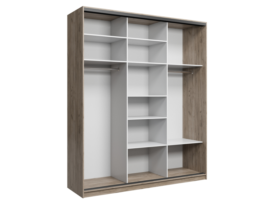 Шкафы-купе, Шкаф купе 3-х дверный АЙСБЕРГ ЛОФТ 200 +зеркало