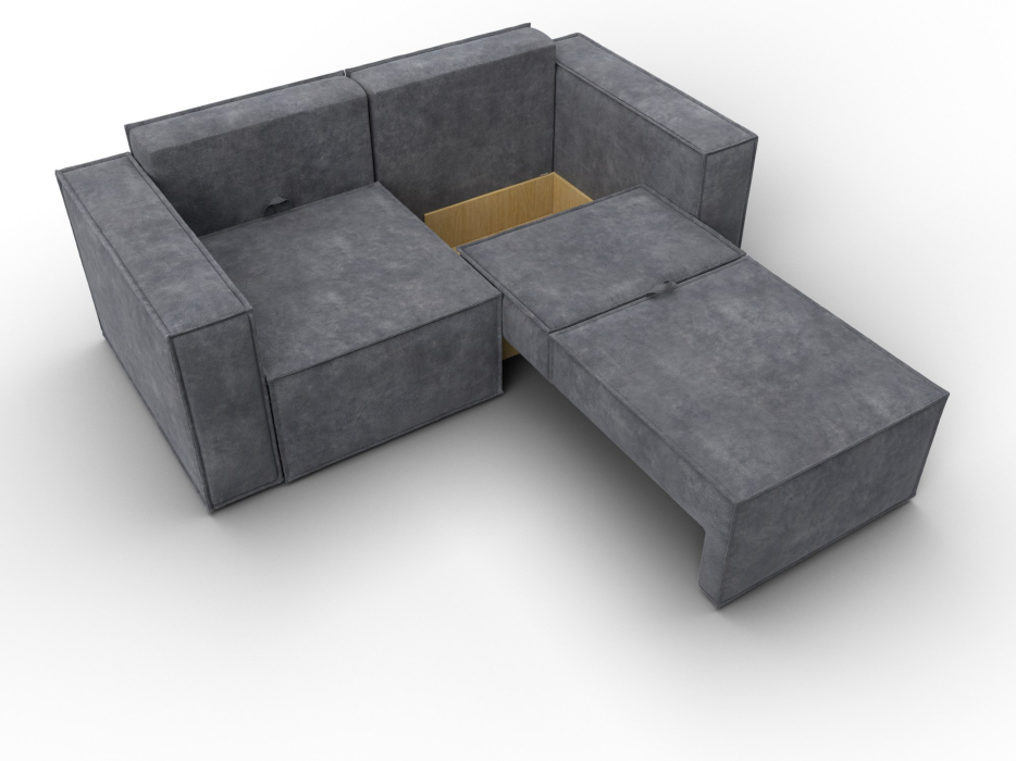 Диваны кровати со спальным местом, Диван прямой Куба мини, велюр BRUT