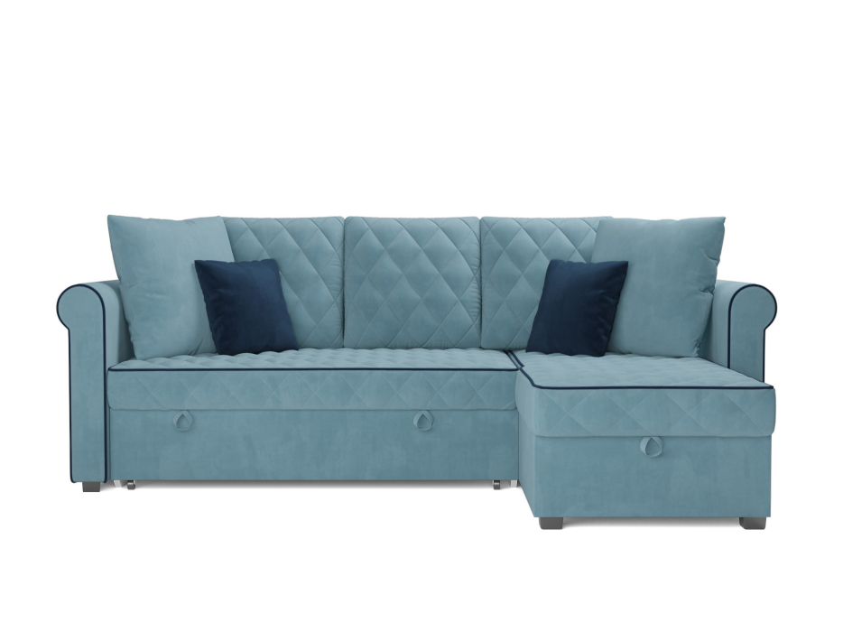 Диваны угловые в гостиную, Диван угловой Берлин (Велюр)