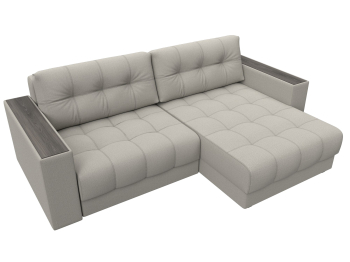 Диван угловой с декором Лига-049 НПБ, рогожка Амур