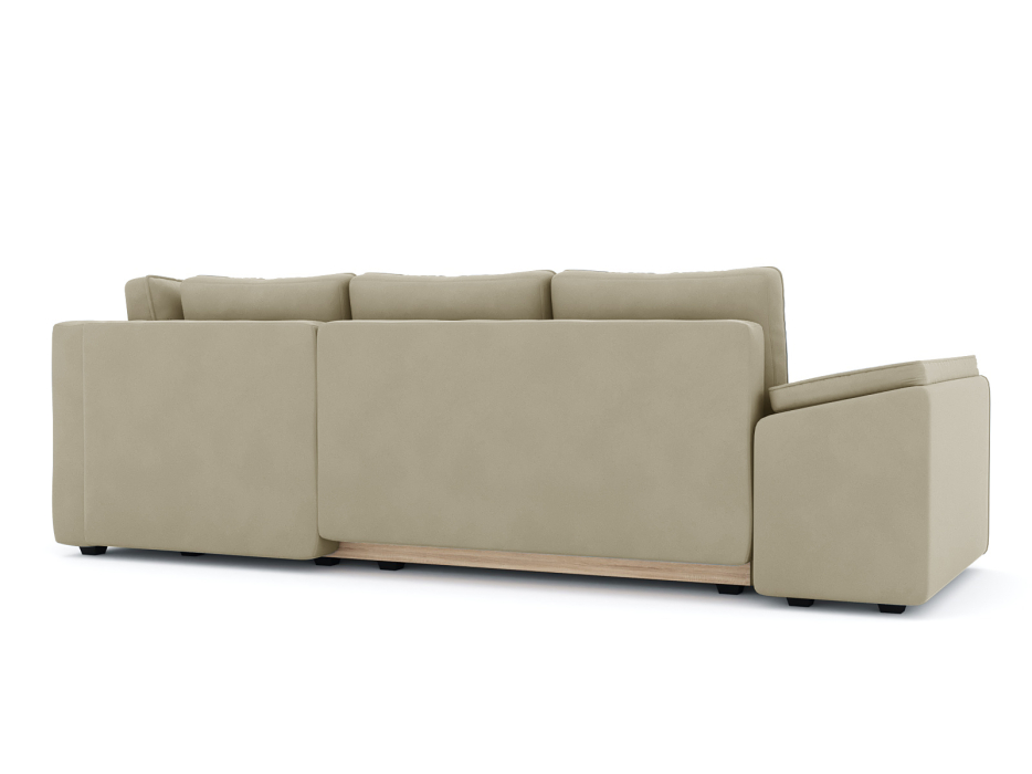 Диваны угловые в гостиную, Диван-кровать угловой Хавьер  ПБ еврокнижка, велюр