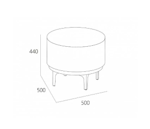 Пуф Мун Шенилл