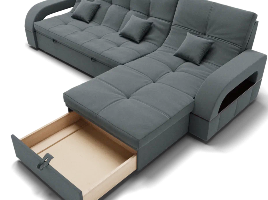 Диваны модульные угловые, Модульный диван Майами-2,микровелюр,антивандальная ткань,венеция