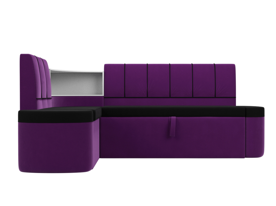 Диваны угловые кухонные, Кухонный угловой диван Тефида левый угол, микровельвет