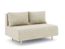 Дизайнерские диваны для гостиной, Диван прямой нераскладной Милли мини 2-х  местный без подлокотников, рогожка Люкс