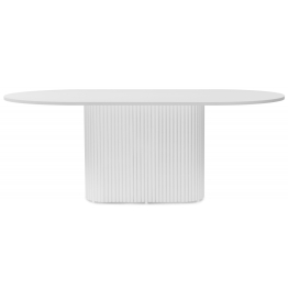 Стол Барон О 200 х 90 (белые ноги)