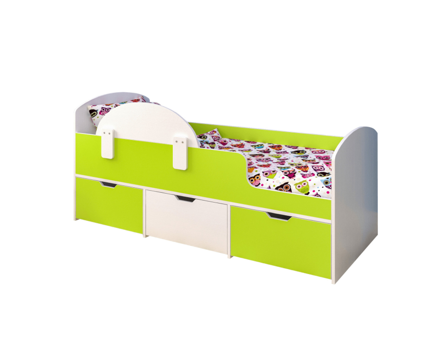 Кровати-чердаки, Кровать чердак Малыш Мини 1600х700 Белое дерево