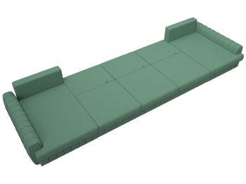 Диван П-образный Лига-057 НПБ МегаЛонг, рогожка Амур