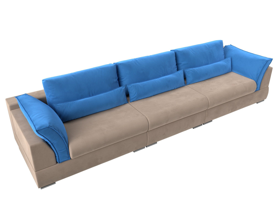 Диваны прямые кухонные, Прямой диван Пекин Long, велюр