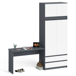 Стол письменный Мори 1200 и шкаф 900 с антресолью