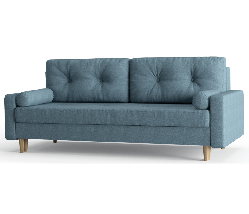 Диваны с ящиком для белья, Диван-кровать Belfast, независимый пружинный блок, велюр