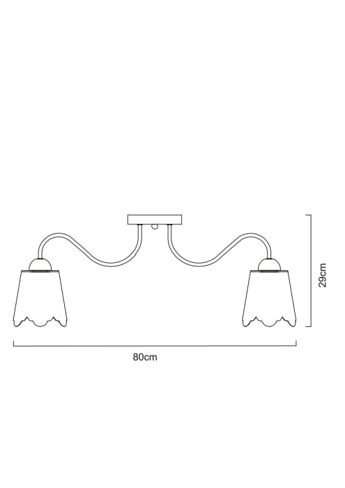 Люстра потолочная, Люстра потолочная JULIA 80см