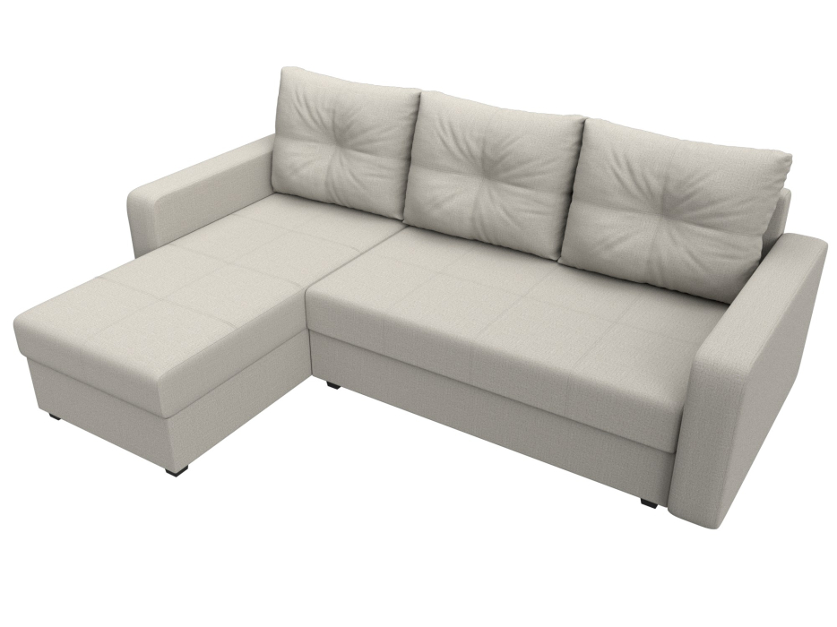 Диваны угловые в гостиную, Диван угловой Ливерпуль Лайт левый угол, рогожка Амур