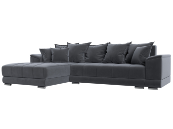 Угловой диван НордСтар левый угол, велюр