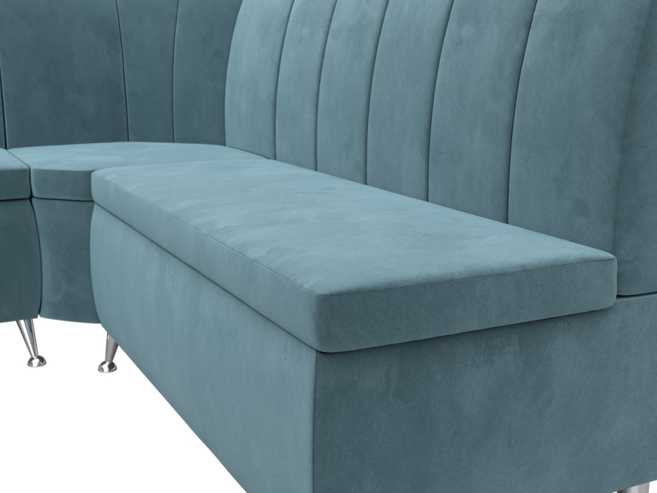 Диваны угловые кухонные, Диван кухонный прямой Кантри левый угол, велюр