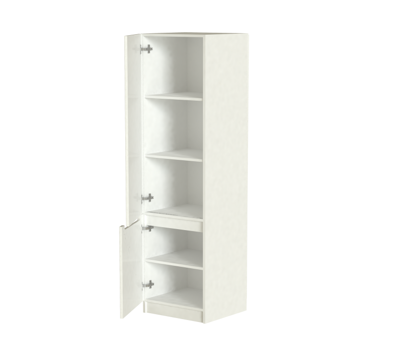 Шкафы пеналы, Модуль-1 Стиль белый глянец