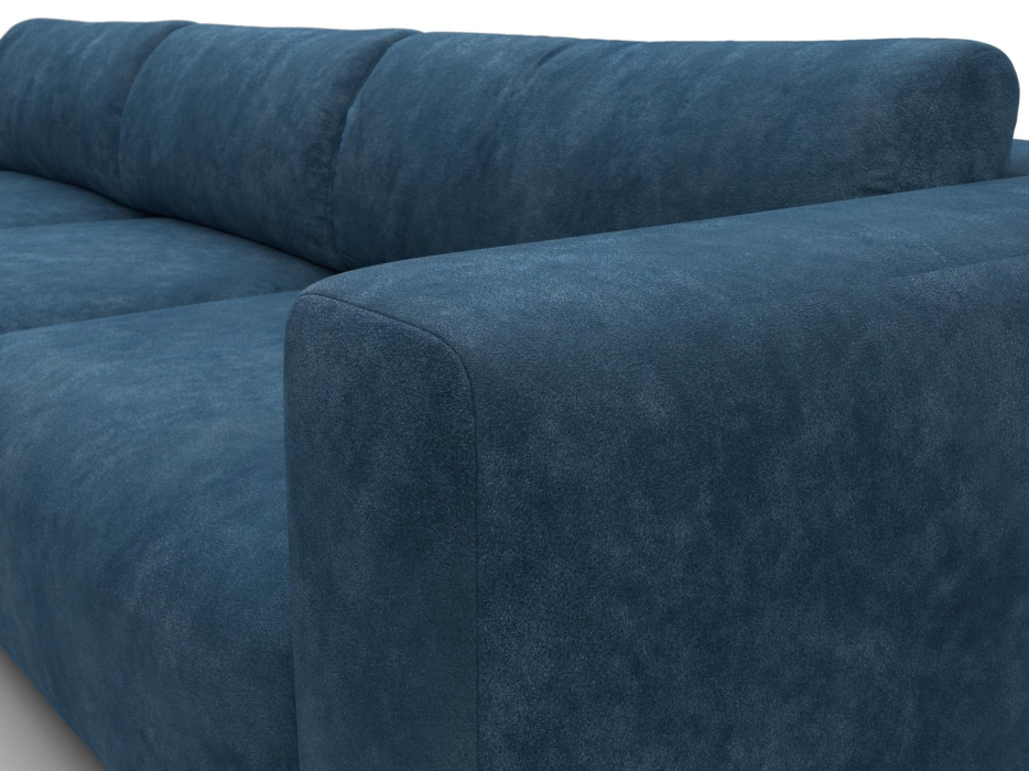 Диваны угловые в гостиную, Диван угловой Лига-066 НПБ Лонг угол левый, велюр BRUT