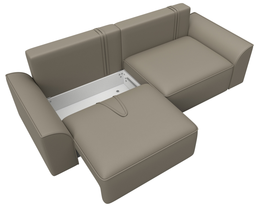 Диваны еврокнижки, Диван прямой Лига-048 НПБ, экокожа GRIFON