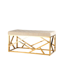Банкетка-скамейка АРТ ДЕКО (Сталь золото)