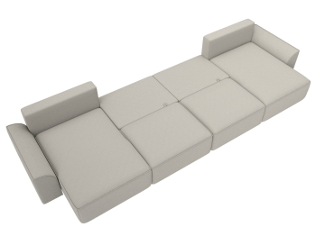 Диван п-образный Лига-048 НПБ лонг, рогожка Амур