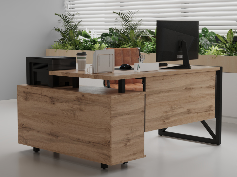 Угловые, Стол рабочий универсальный Калифорния Хардвиг СР01 ЛДСП