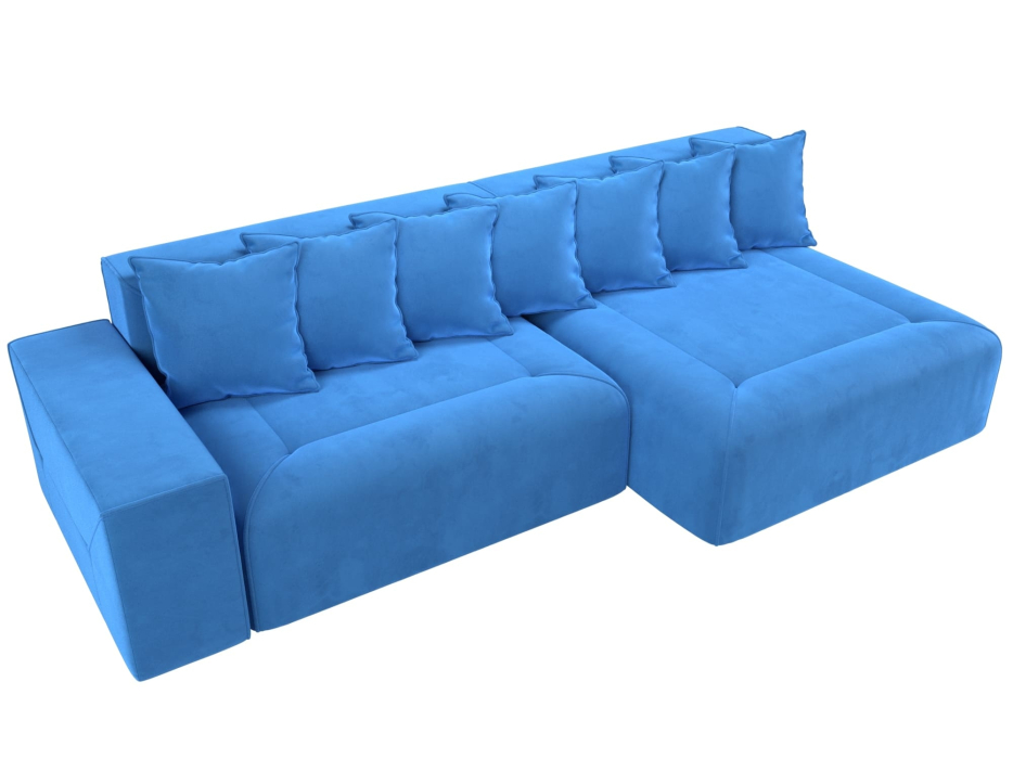 Диваны угловые в гостиную, Диван угловой Кёльн, велюр, правый угол