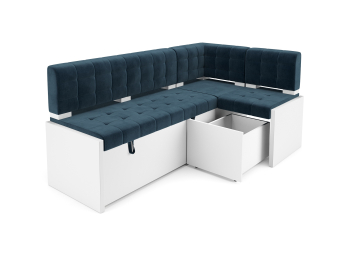 Диван угловой кухонный Ганновер (Велюр) 205х82х130 см