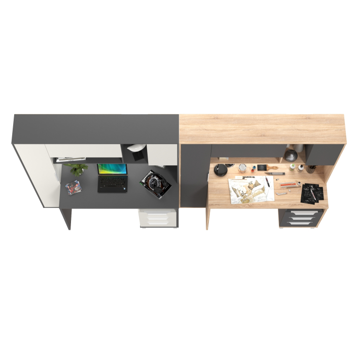 Прямые компьютерные столы, Столы рабочие для домашнего офиса для двоих детей Комфорт 12.95N