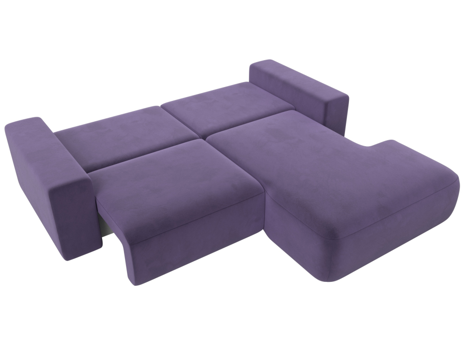 Диваны угловые в гостиную, Диван угловой Лига-036 Классик правый угол, велюр