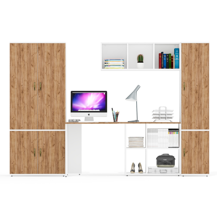 Домашние кабинеты, Модульная мебель для уголка школьника Лидер-8 № 41