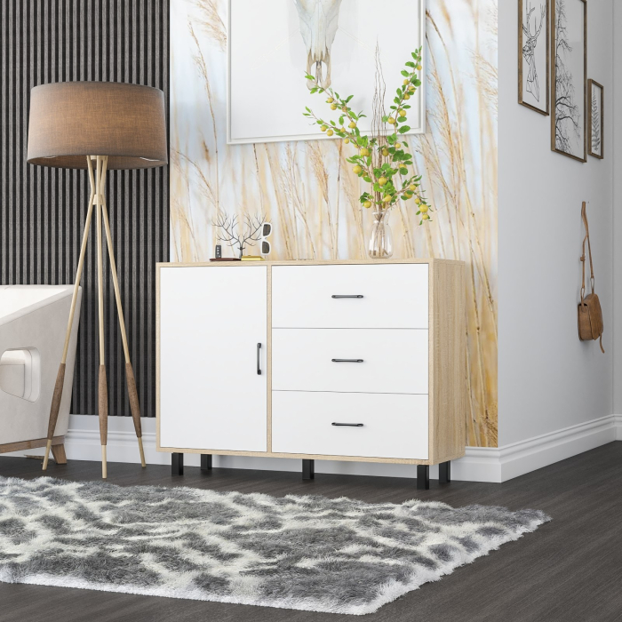 Комоды, Комод-тумба три ящика и дверка РВК 122-1204