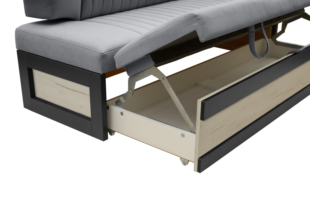 Диваны прямые кухонные, Прямой кухонный диван Парус 188 Дуб крафт белый