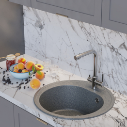 Мойкa ML-GM11 круглая, 500мм (глуб. чаши 180) NEW*