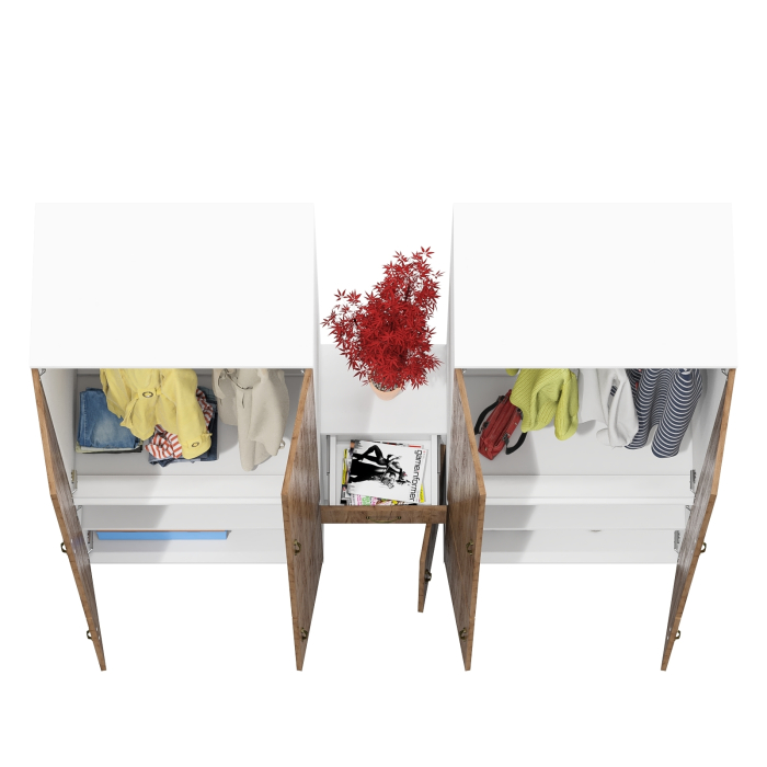 Домашние кабинеты, Два шкафа для прихожей офиса и тумба Лидер-8 3.15