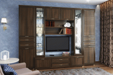 Стенки для гостиной, Модульная гостиная Карина композиция 17
