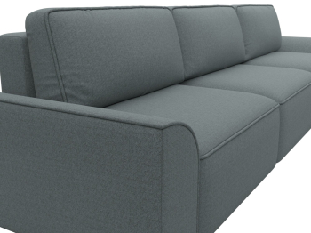 Диван угловой Лига-048 НПБ лонг, рогожка Амур