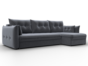 Диван угловой Лига-100 НПБ угол универсальный, велюр SEVEN