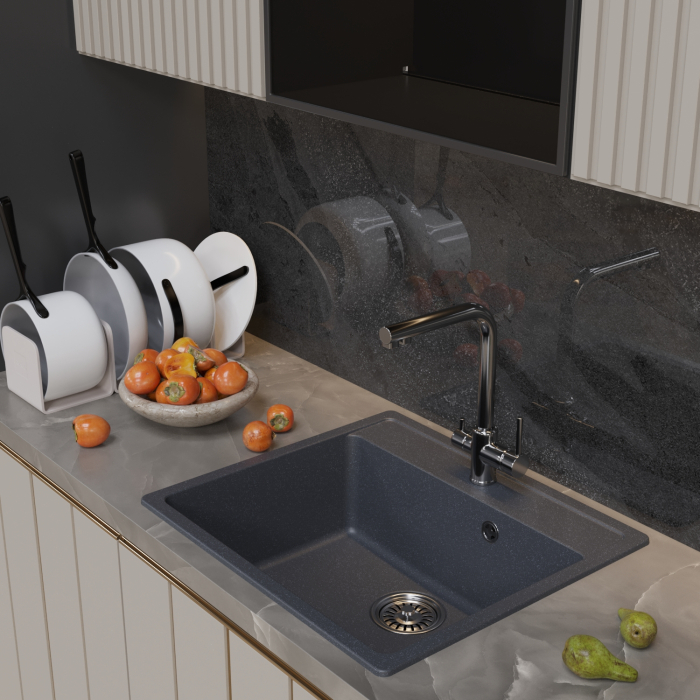 Кухонные мойки, Мойка ML-GM15, 560*500*180мм NEW*